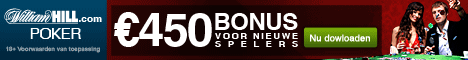 WilliamHill Poker - €450 Bonus voor Nieuwe Spelers